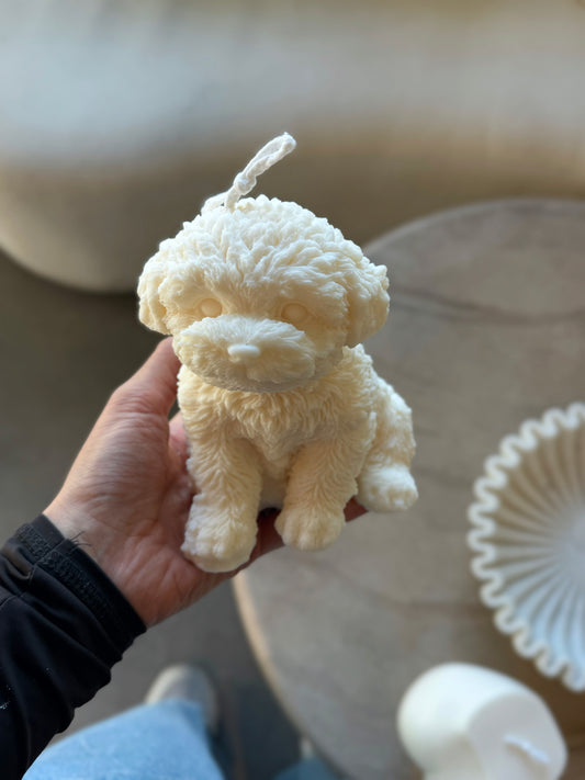 Poodle Candle