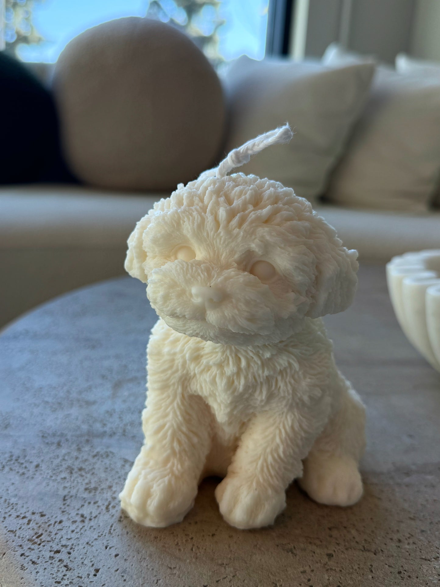 Poodle Candle